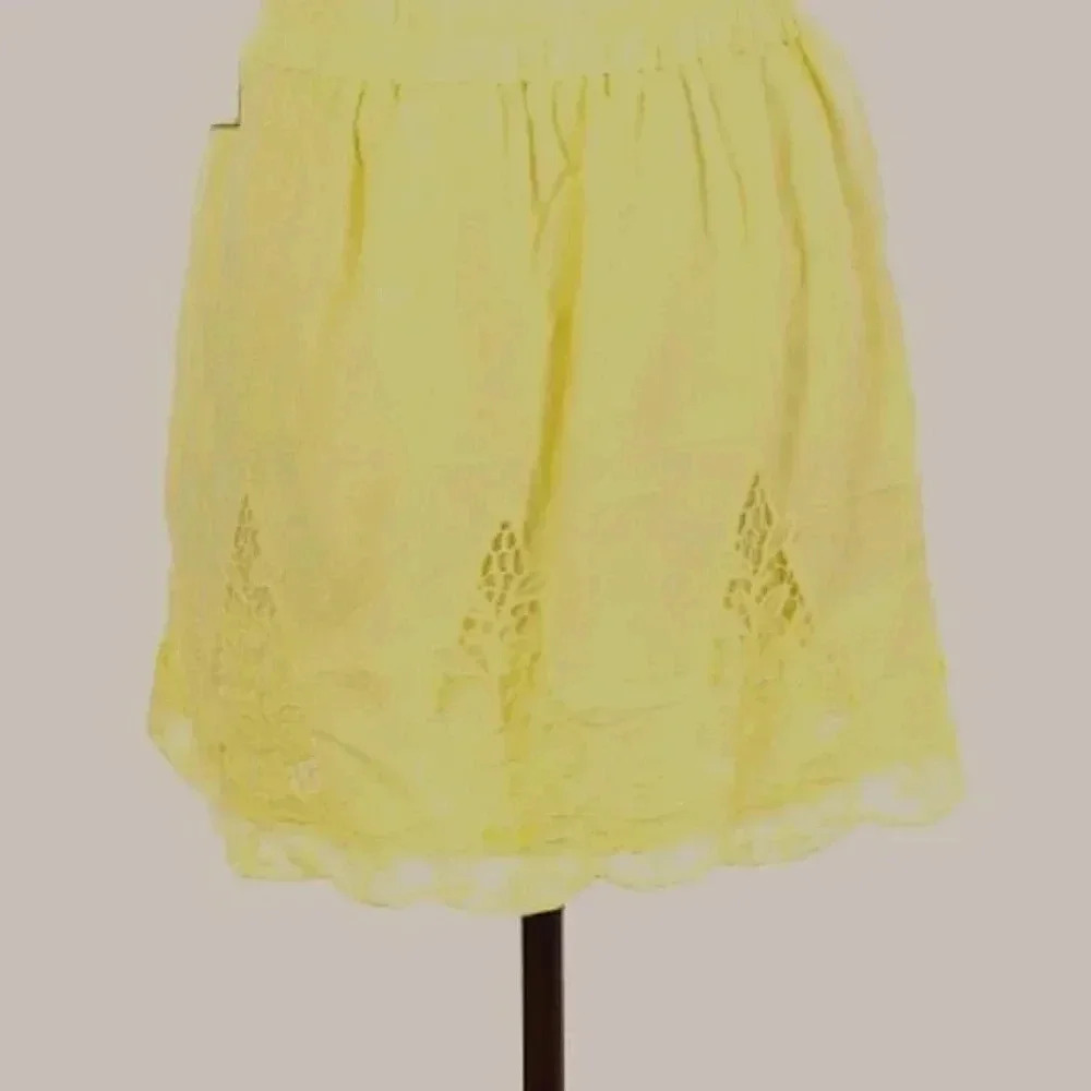 LBK yellow 100% cotton lined mini Size Medium